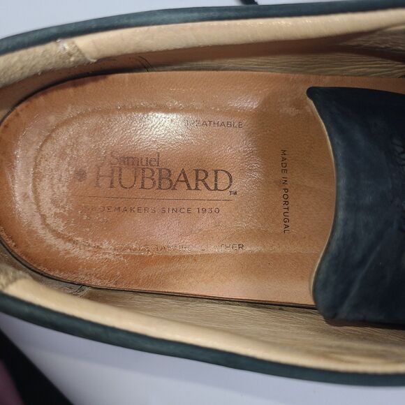 Samuel Hubbard Bucks Plain Toe Derby - Navy Blue Nubuck Leather - 12M main image 5